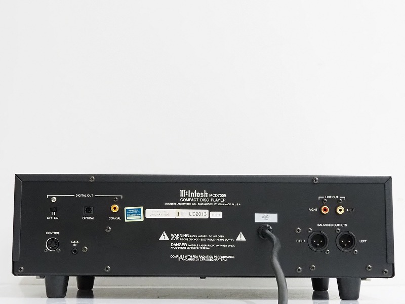 McIntosh マッキントッシュ MCD7009 CDプレーヤー 正規品を栃木県佐野 