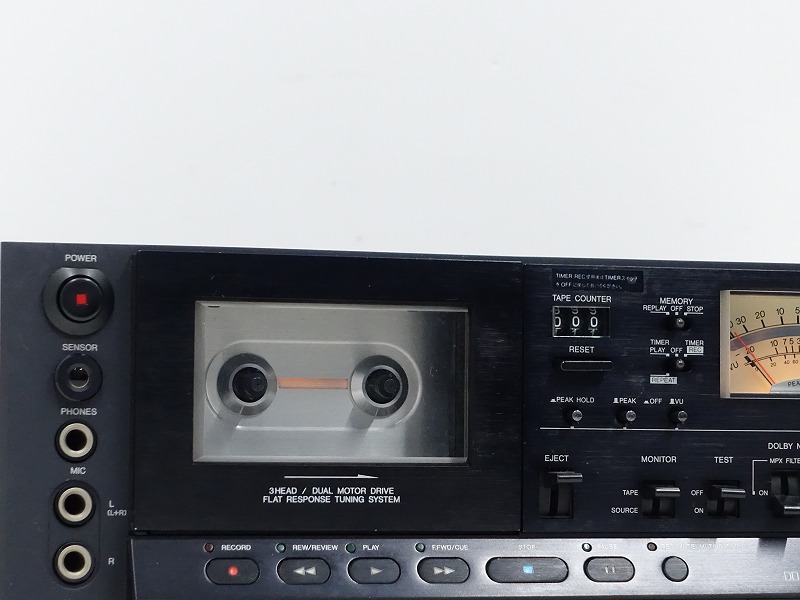M5998 AIWA アイワ カセットデッキ AD-F90M 吸い取っ ジャンク