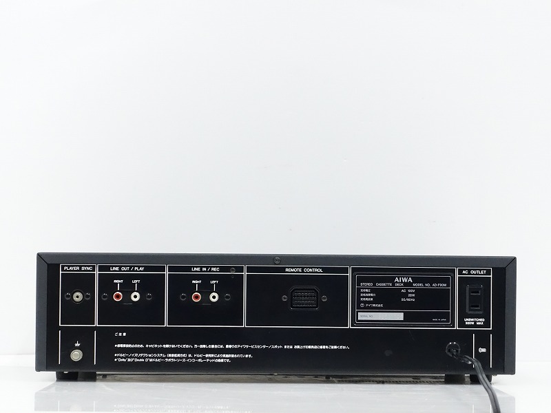 AIWA アイワ カセットデッキ AD-F90 AIWA AD-F90M カセットデッキ 